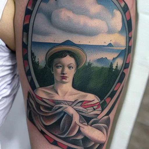 René Magritte  Los amantes tattoo by Andrea Morales  Post 27166