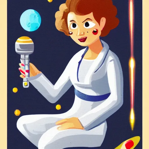 Image similar to Space Science Lady