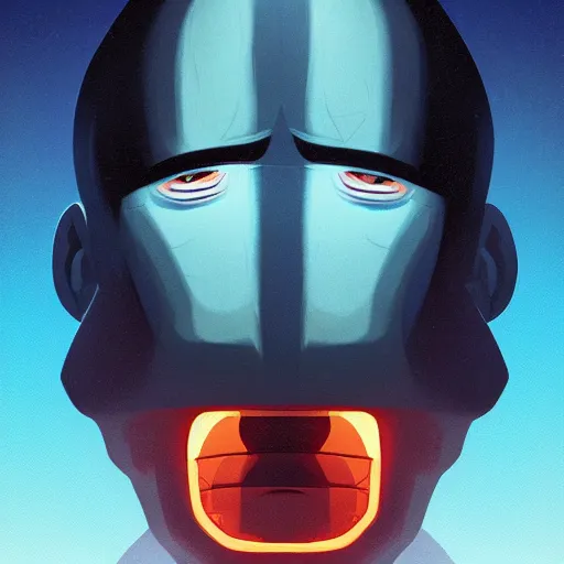 Image similar to face icon stylized minimalist the thing from another world 1 9 5 1, loftis, cory behance hd by jesper ejsing, by rhads, makoto shinkai and lois van baarle, ilya kuvshinov, rossdraws global illumination