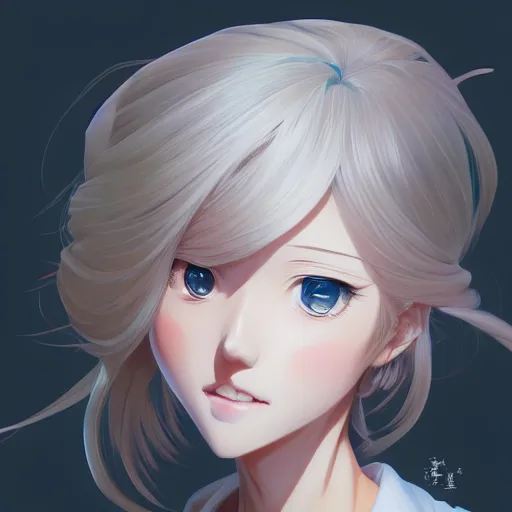 Image similar to anime portrait of Karuizawa Kei, Blonde, as an anime girl by Stanley Artgerm Lau, WLOP, Rossdraws, James Jean, Andrei Riabovitchev, Marc Simonetti, and Sakimichan, trending on artstation