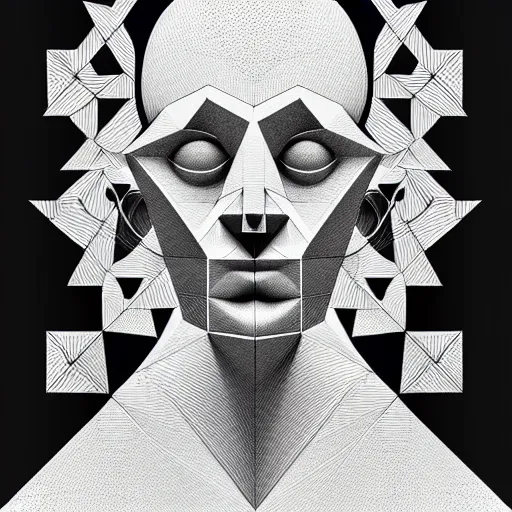 Image similar to white conceptual figurative post - morden monumental abstract portrait made by escher and piranesi, highly conceptual figurative art, intricate detailed illustration, illustration sharp geometrical detail, vector sharp graphic, controversial poster art, polish poster art