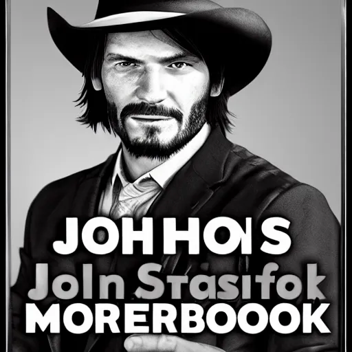 Prompt: John Marston high school yearbook photo