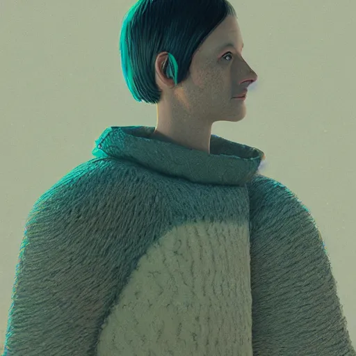 Image similar to portrait by mike winkelmann