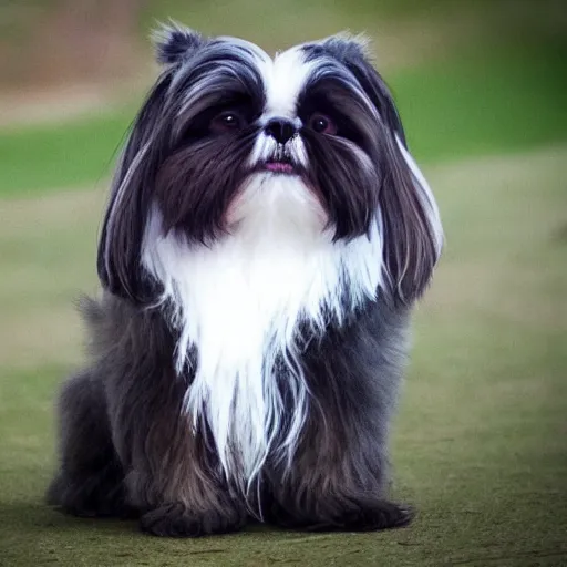 Prompt: A Creature with Wings like a Shih Tzu, furry, fluffy, happy, cute, Arcane Magic