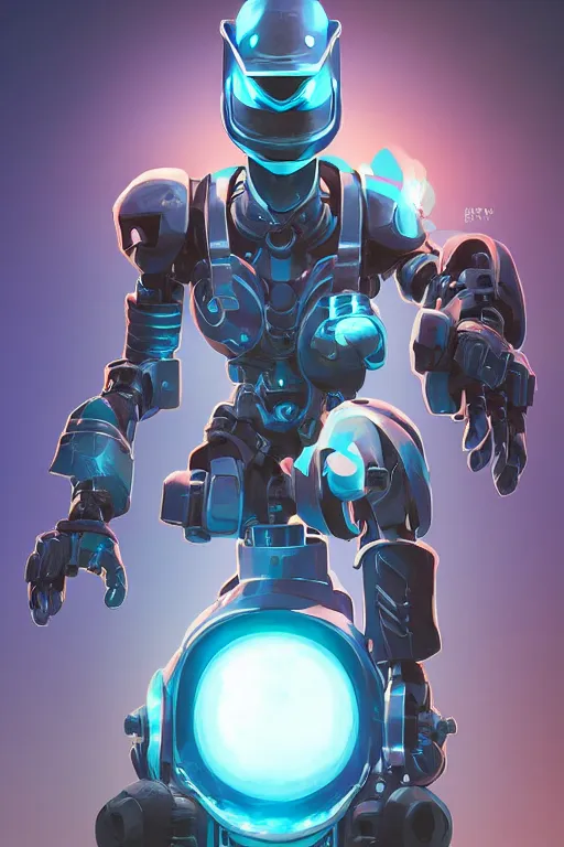 Image similar to epic mask helmet robot ninja portrait stylized as fornite style game design fanart by concept artist gervasio canda, behance hd by jesper ejsing, by rhads, makoto shinkai and lois van baarle, ilya kuvshinov, rossdraws global illumination radiating a glowing aura global illumination ray tracing hdr render in unreal engine 5