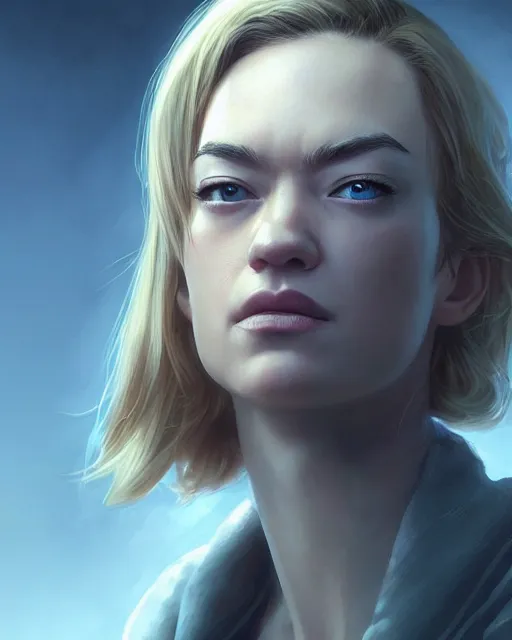 Image similar to yvonne strahovski, full shot, atmospheric lighting, detailed face, by makoto shinkai, stanley artgerm lau, wlop, rossdraws