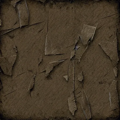 Prompt: the mandalorian old damaged paper texture