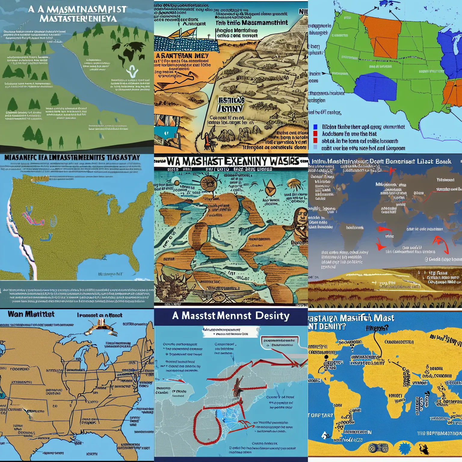 Prompt: a diagram explaining manifest destiny