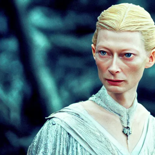 Image similar to young tilda swinton as galadriel