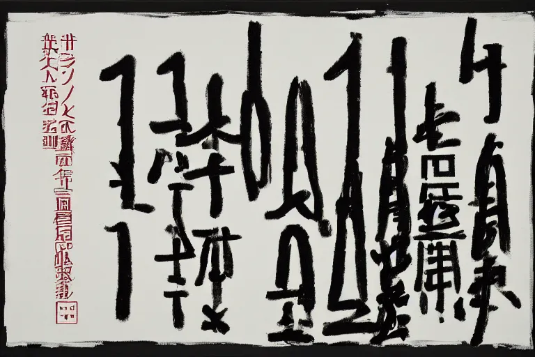 Prompt: a painting of a date AUG.9.2022, by On Kawara, Futura font in white oil paint on black background, Highly Detailed