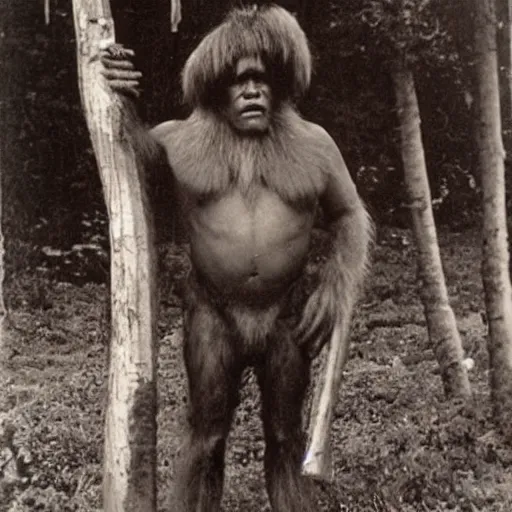 Image similar to photo of big foot as a real man