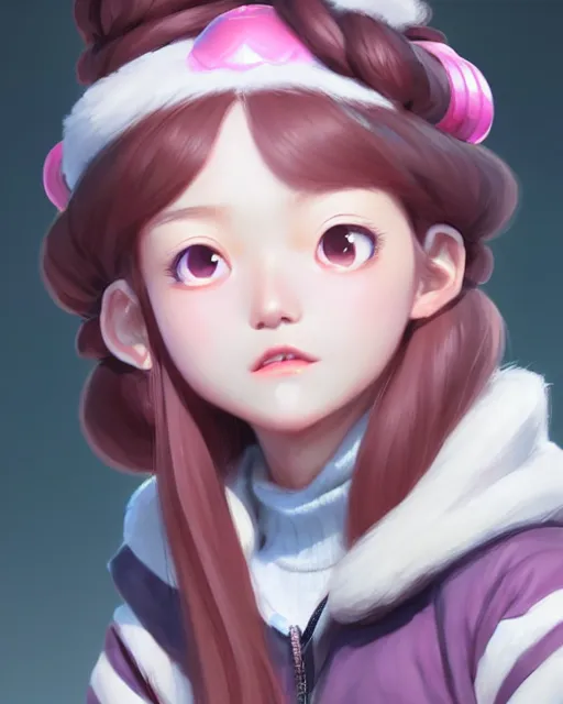 Image similar to character concept art of a nezuko as cute young female | | cute - fine - face, pretty face, key visual, realistic shaded perfect face, fine details by stanley artgerm lau, wlop, rossdraws, james jean, andrei riabovitchev, marc simonetti, and sakimichan, trending on artstation