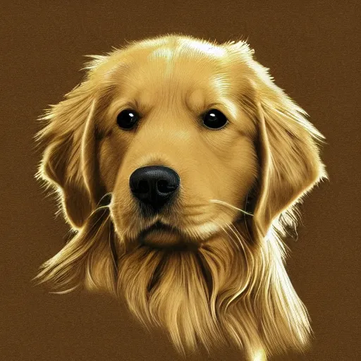 Prompt: Voroni diagram of a golden retriever detailed, hyper-detailed, very realistic