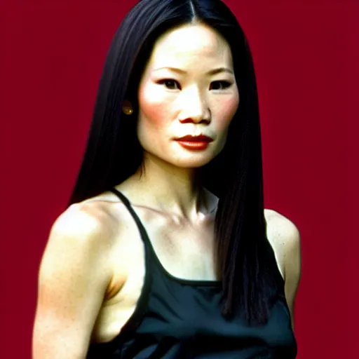 Image similar to young lucy liu