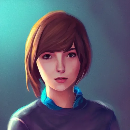 Image similar to a selfie of max caulfield, intricate, youth, digital painting, artstation, concept art, illustration, life is strange, edouard caplain