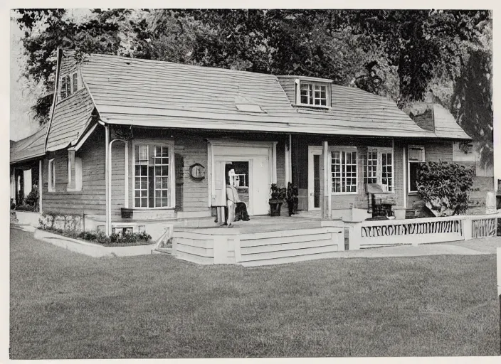 Image similar to an average house in the suburbs from the 1940’s