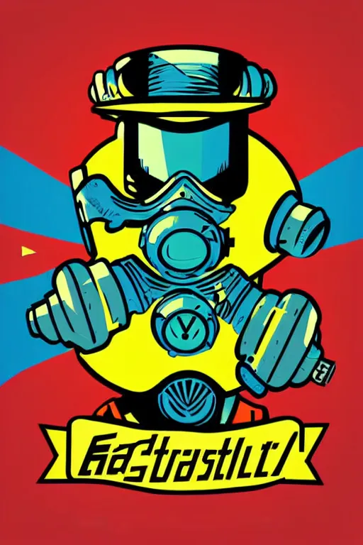 Image similar to fallout 7 6 retro futurist illustration art by butcher billy, sticker, colorful, illustration, highly detailed, simple, smooth and clean vector curves, no jagged lines, vector art, smooth andy warhol style