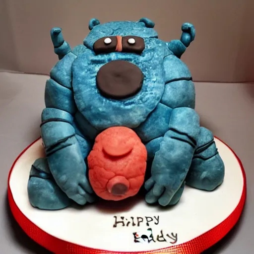 Image similar to tardigrade birthday cake