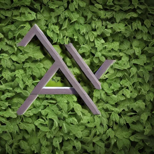 Image similar to Penrose triangle made of vines, in the middle of a secret secluded garden grove, soft lighting, god rays, trending on artstation, photo, 8k