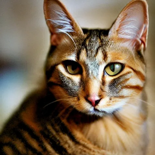 Prompt: lubovitch cat taken on a digital camera