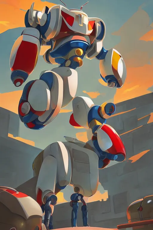 Image similar to metabots medabots medarotto medarot robot minimalist comics, behance hd by jesper ejsing, by rhads, makoto shinkai and lois van baarle, ilya kuvshinov, rossdraws global illumination ray tracing hdr radiating a glowing aura