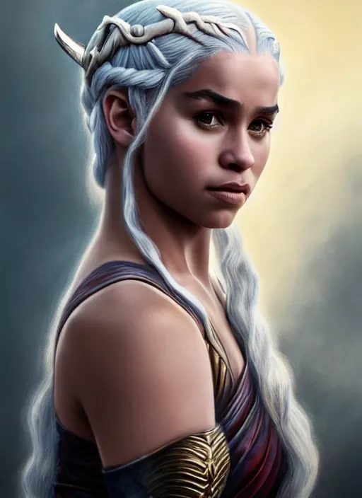 Image similar to photo of a gorgeous young lebron james as daenerys targaryen in the style of stefan kostic, realistic, professionally, professionally color graded, half body shot, sharp focus, 8 k high definition, insanely detailed, intricate, elegant, art by stanley lau and artgerm