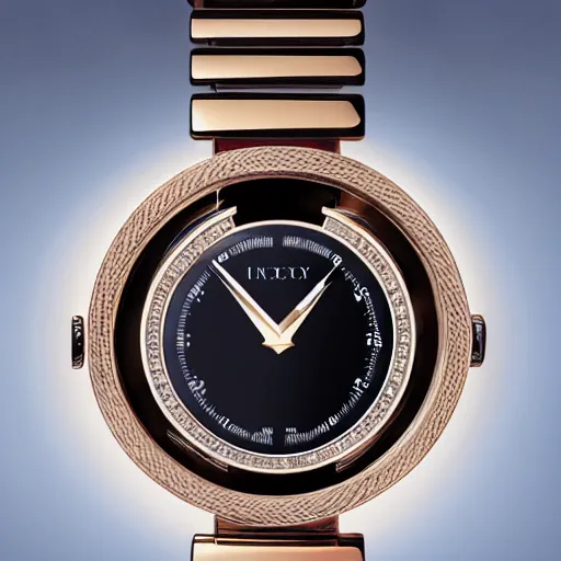 Prompt: a professional luxury magazine ad for a watch with an infinity mirror as a face