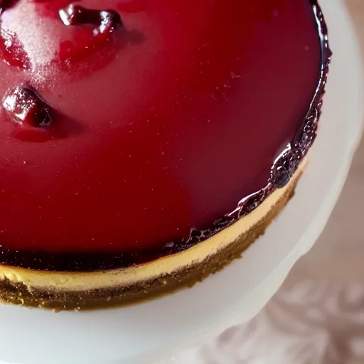 Image similar to close view of a delicious sweet and perfect baby cheesecake piece, award winning, 4 k, beautiful