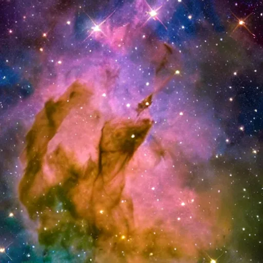 Prompt: James webb space telescope image of the Carina Nebula