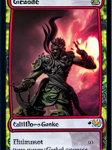 Image similar to grenade magic the gathering card