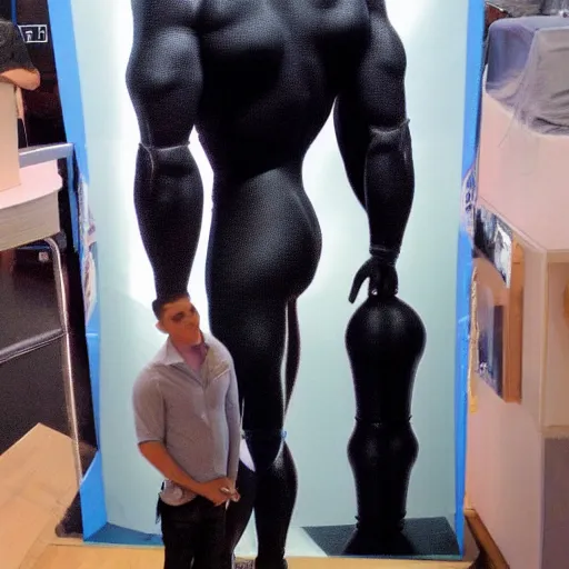 Image similar to muscular buff life sized ken doll also as a male android