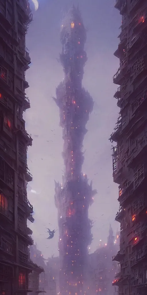 Prompt: a city built on a giant 🕸, unreal engine, fantasy art by greg rutkowski, loish, rhads, ferdinand knab, makoto shinkai and lois van baarle, ilya kuvshinov, rossdraws, tom bagshaw, global illumination, soft light, detailed and intricate environment