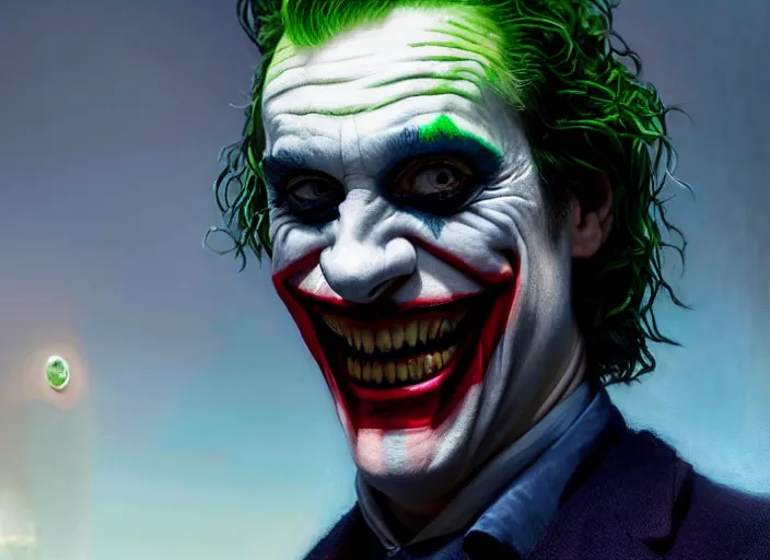 Image similar to highly detailed portrait of mark hamil as the joker, in joker ( 2 0 1 9 ), stephen bliss, unreal engine, fantasy art by greg rutkowski, loish, rhads, ferdinand knab, makoto shinkai and lois van baarle, ilya kuvshinov, rossdraws, tom bagshaw, global illumination, radiant light, detailed and intricate environment