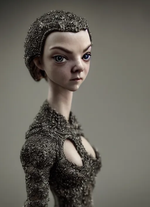 Image similar to closeup of a toy natalie dormer, depth of field, zeiss lens, detailed, symmetrical, centered, fashion photoshoot, by nicoletta ceccoli, mark ryden, lostfish, earl nore, hyung tae, frank frazetta, breathtaking, 8 k resolution, extremely detailed, beautiful, establishing shot, artistic, hyperrealistic, octane render