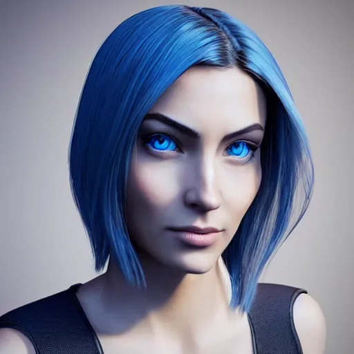 Prompt: “These 3D portraits are unbelievably realistic. unreal engine 5 RTX raytracing nvidia hairworks render of portrait of the most beautiful girl with blue eyes. futuristic. very high detailed. By Charli Amani. Photorealistic render”