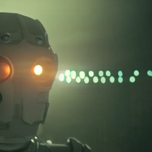 Prompt: movie still of cyborg sun, cinematic composition, cinematic light, criterion collection, by edgar wright