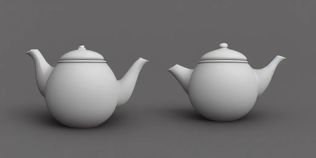 Image similar to « 3 d photorealistic teapot »