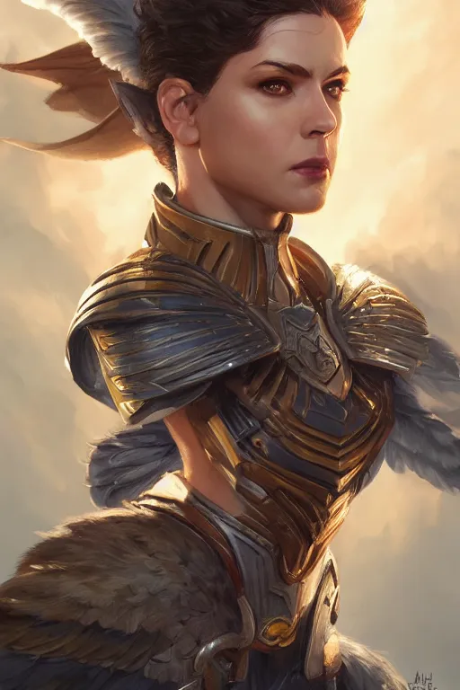 Image similar to amazon valkyrie athena, d & d, fantasy, portrait, highly detailed, headshot, digital painting, trending on artstation, concept art, sharp focus, illustration, art by artgerm and greg rutkowski and magali villeneuve