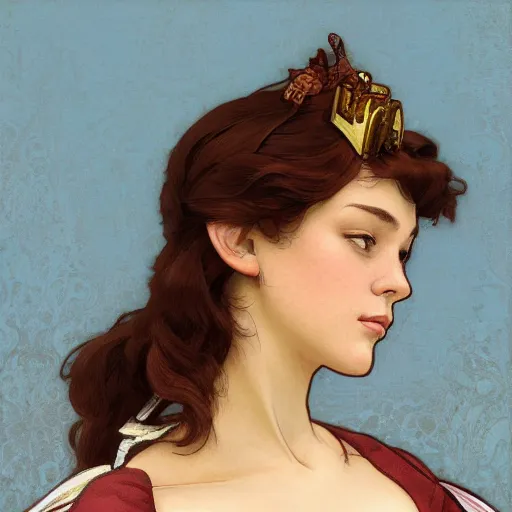 Image similar to Jaunty Harriet, highly detailed, digital painting, artstation, concept art, smooth, sharp focus, illustration, ArtStation, art by artgerm and greg rutkowski and alphonse mucha and J. C. Leyendecker and Edmund Blair Leighton and Katsuhiro Otomo and Geof Darrow and Phil hale and Ashley wood and Ilya repin and Charlie Bowater