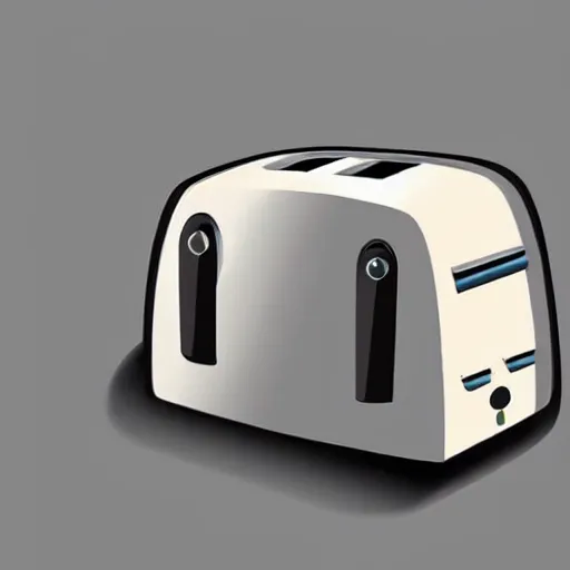 Prompt: concept art of a toaster and robot hybrid