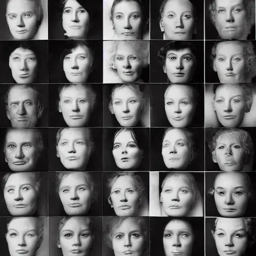 Image similar to a mix of all the people named Harrold, studio photography by Richard Avedon