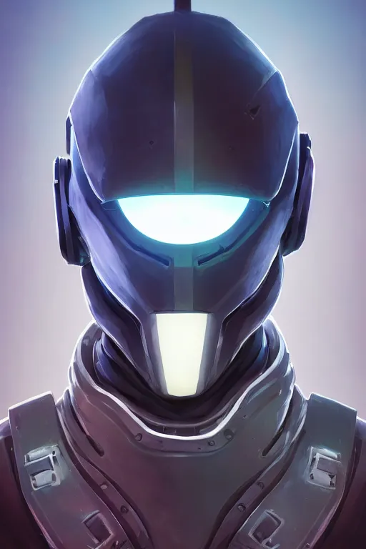 Image similar to epic mask helmet robot ninja portrait stylized as fornite style game design fanart by concept artist gervasio canda, behance hd by jesper ejsing, by rhads, makoto shinkai and lois van baarle, ilya kuvshinov, rossdraws global illumination radiating a glowing aura global illumination ray tracing hdr render in unreal engine 5