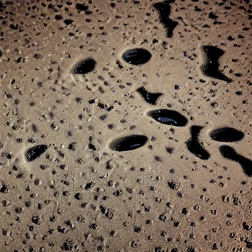 Prompt: apocalyptic desert earth, covered in mysterious black gooey liquid slime