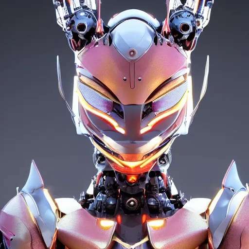 Prompt: a highly detailed close-up bust, of an awe-inspiring beautiful cute humanoid anthropomorphic robotic mecha female dragon, with smooth and streamlined armor, standing and posing elegantly in front of the camera, well detailed head with LED eyes, sharp design, two arms, digital art, artstation, DeviantArt, professional, octane render, sunset lighting
