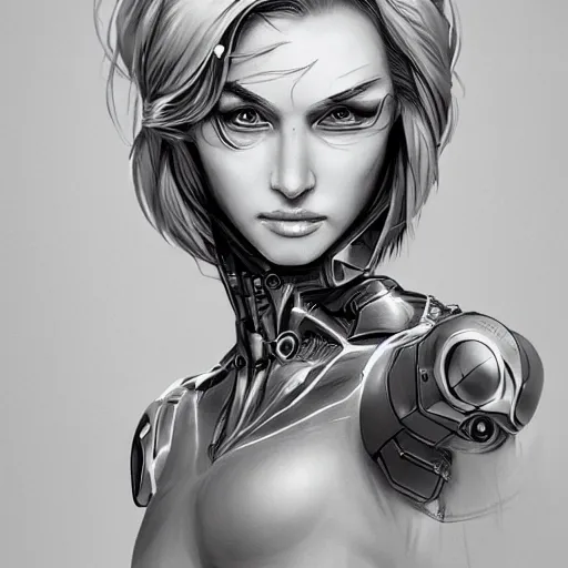 Image similar to woman portrait made out of ice, beautiful, cyborg, comic book art, highly detailed, trending on artstation