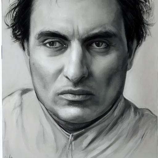 Image similar to ramiz karaeski, realistic, portrait