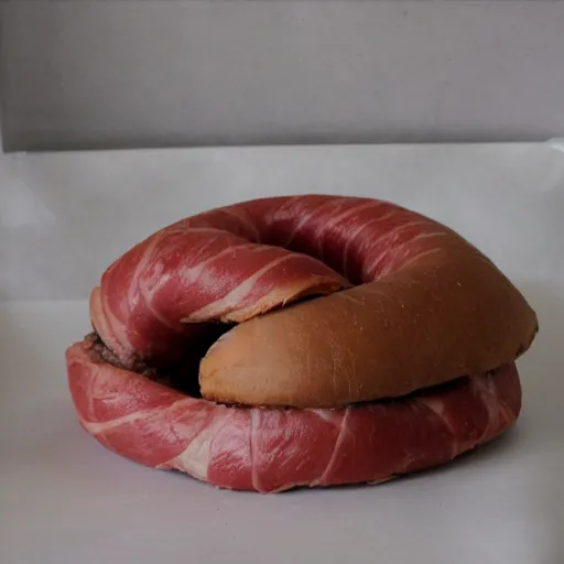 Image similar to torus made of meat