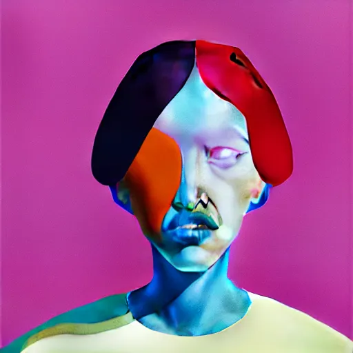 Image similar to abstract 3d female portrait age five by james jean and Jason Chan, rendering, redshift, octane