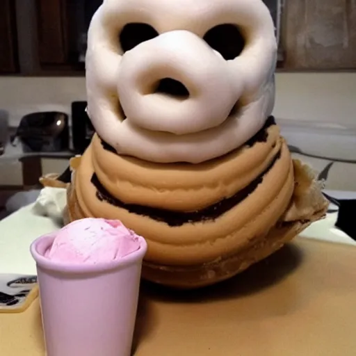 Prompt: jerma 9 8 5 made out of ice cream, high defintion