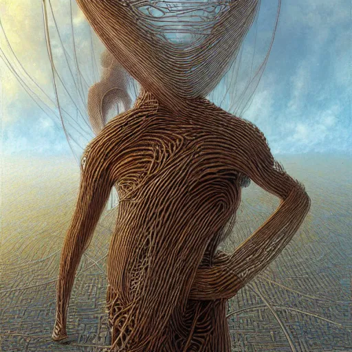 Prompt: A character by Peter Gric and Peter Elson